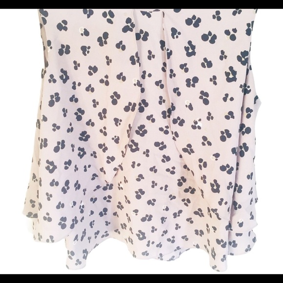 ZARA BASIC Print Flutter Sleeveless Blouse With Open Back Mocha/Tan Size XS - Picture 9 of 13